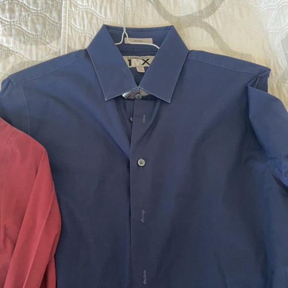 2 men’s Express Dress Shirts - Picture 2 of 2